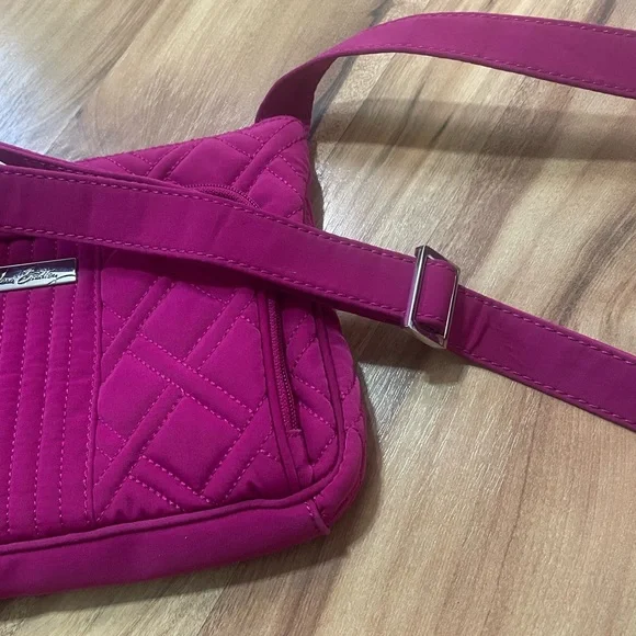 Vera Bradley Fuchsia Quilted Crossbody Bag - Picture 7 of 7